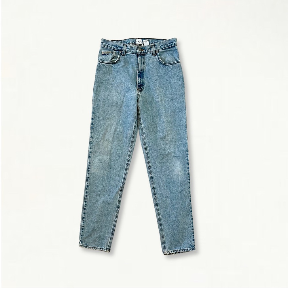 Vintage 90s Light Wash Calvin Klein Denim Jeans Size 32 - Picture 5 of 16